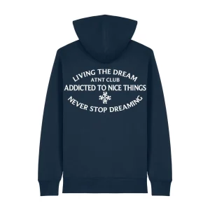 Gilet zippé Navy Never Stop Dreaming