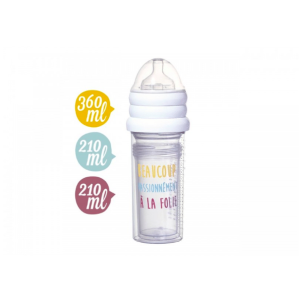 Set 3 biberons – Beaucoup Passionnément À la folie