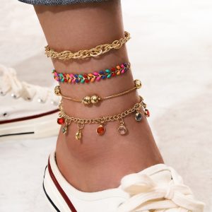 Bracelet Cheville Bohème – Mystère Doré Boho