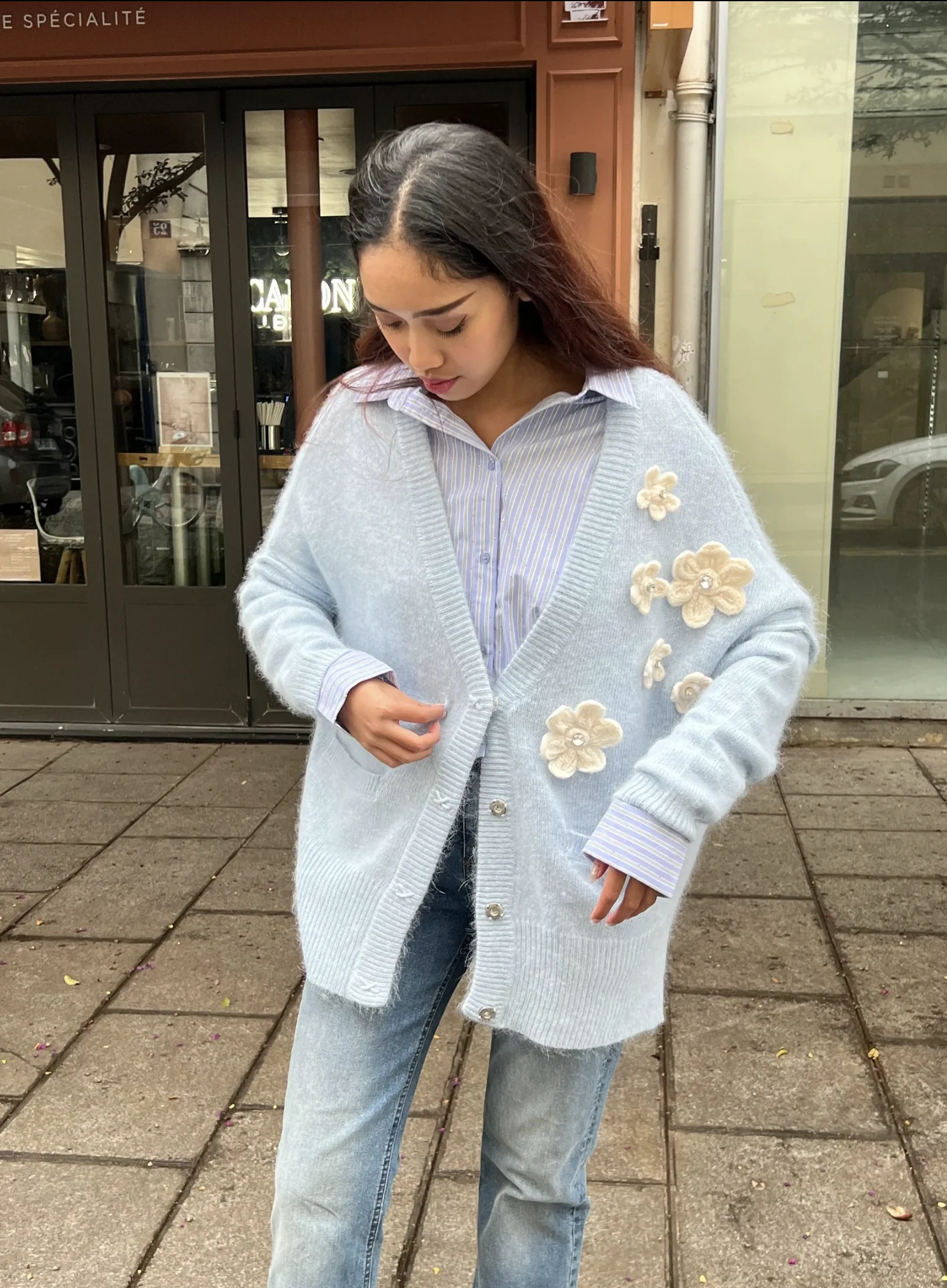 Cardigan Alienor Bleu – Image 2