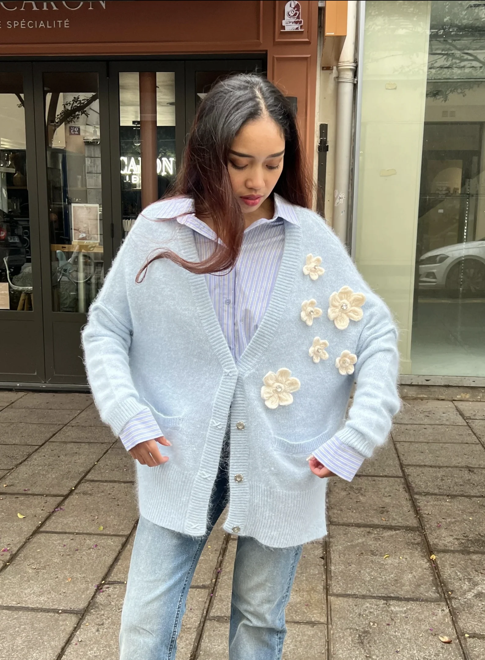 Cardigan Alienor Bleu – Image 3
