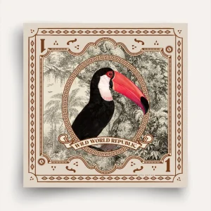 Carré de Soie Toucan 70×70 | Antan Créations