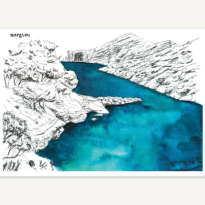 Cartes des calanques par Marie Poli