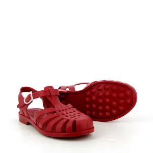 Sandale méduse rouge enfant