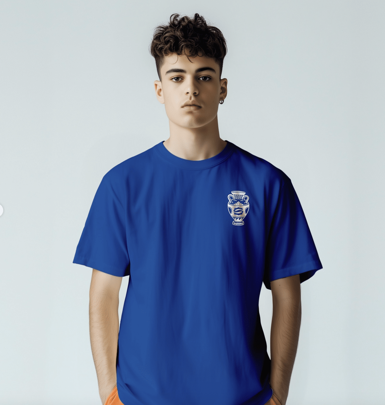 Tee-shirt Sumps Massalia bleu – Image 4