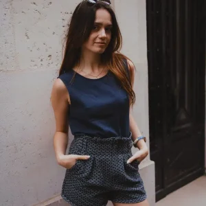 Top réversible Nusa bleu – Sevenlie