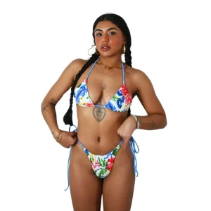 Top Bikini Reversible Jungle Bleu – La Piri