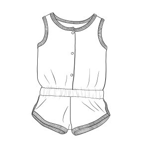 Combishort RétroConfection à la commandeTissu au choix