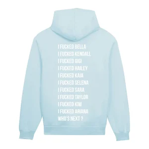 Sweat Capuche Bleu ciel  F***ed