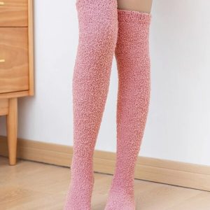 Chaussettes Hautes Femme Pilou Pilou Roses