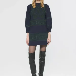 Robe courte brodée Huragian