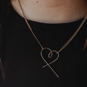 Collier coeur Plaqué Or – Julia