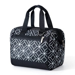 Sac Repas Géométrique Noir