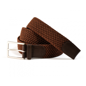Ceinture tressée Espresso Marron – Le Chic Français