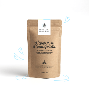 Masque en bio cellulose « D&rsquo;amour et d&rsquo;eau fraiche »