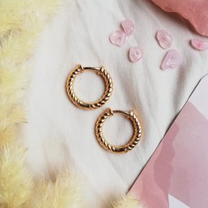 Mini créoles Magic torsadées