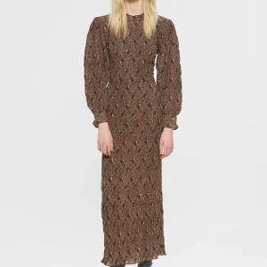 Robe longue smockée Paddy