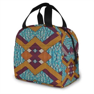 Petit Lunch Bag Femme Africain