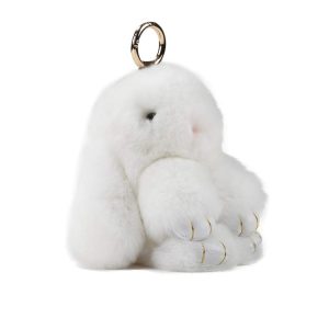 Porte-clé Lapin – Blanc