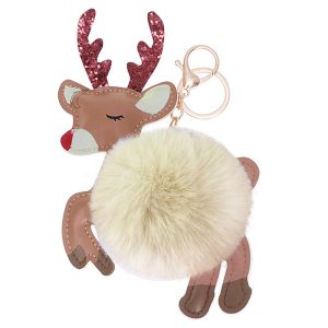 Porte-clé de Noël – Renne Volant