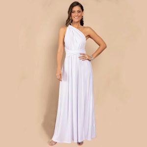 Robe Blanche Asymétrique – Serenity