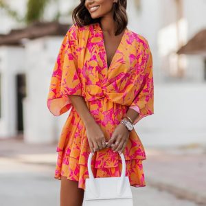 Robe Bohème Fleurie Courte – Clémentine