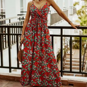 Robe Longue Femme Fleurie