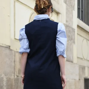 Robe Margot Rayée Bleue