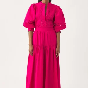 Chemisier ajouré en popeline de coton Rodo