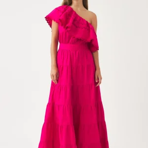Robe longue asymétrique Rodo