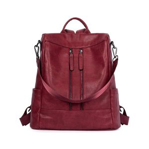 Sac Antivol Femme Vintage Bordeaux – MAXINE