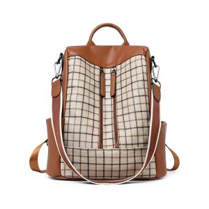 Sac Antivol Femme Vintage Ecossais – MAXINE