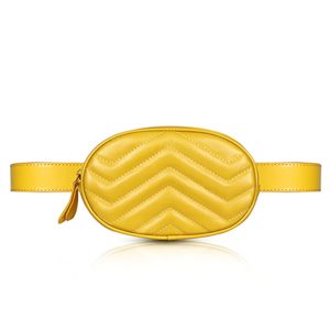 Sac Ceinture Matelassé Chevron Moutarde JANE