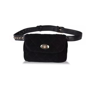 Sac Ceinture Noir Daim SYANA