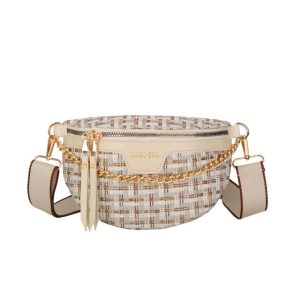 Sac Banane Tweed Blanc – GARANCE