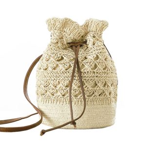 Sac Paille Bandoulière Crochet Bohème – KALI