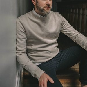 Sweat piqué Paul beige