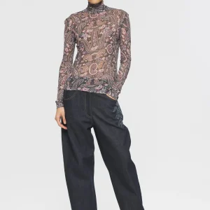 Col roulé imprimé Tadic