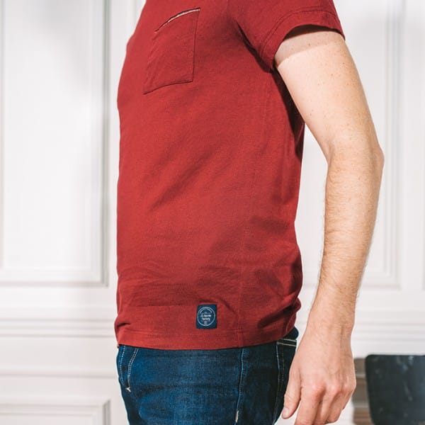 T-shirt Edmond bordeaux – Image 4
