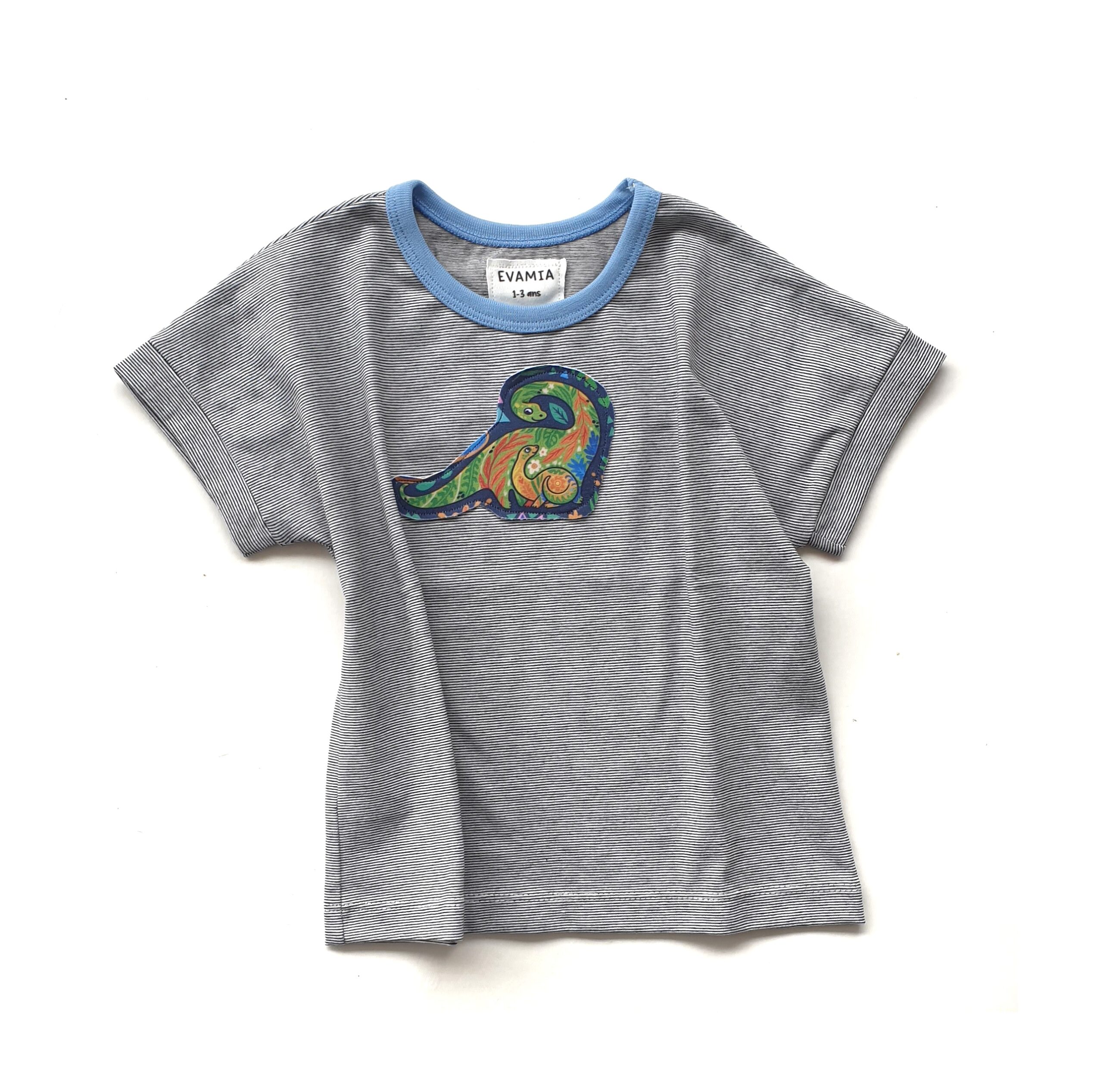 Tshirt Pinstripes Maman Dino